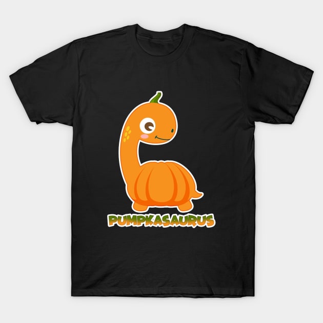 Pumpkasaurus American T-Shirt by DowlingArt